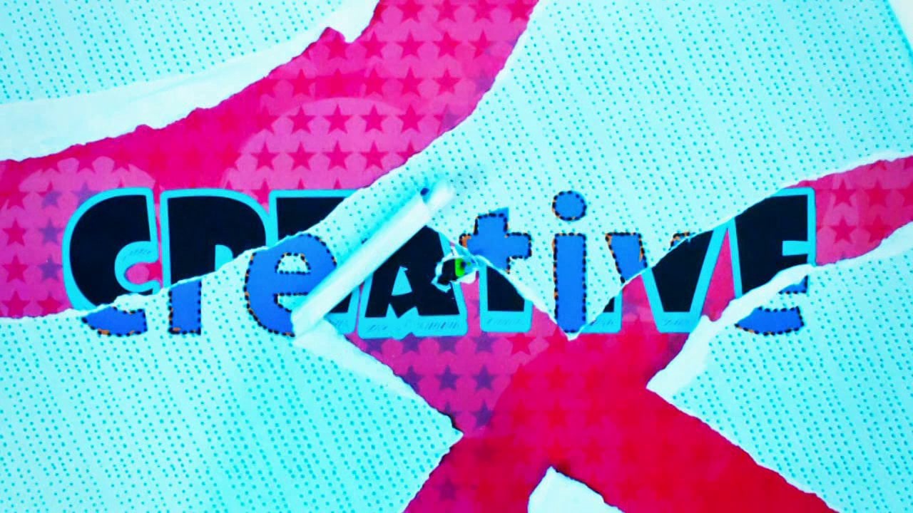 솔트케이크 스톱모션 브랜드 필름 — creative 글자가 들어간 그래픽
