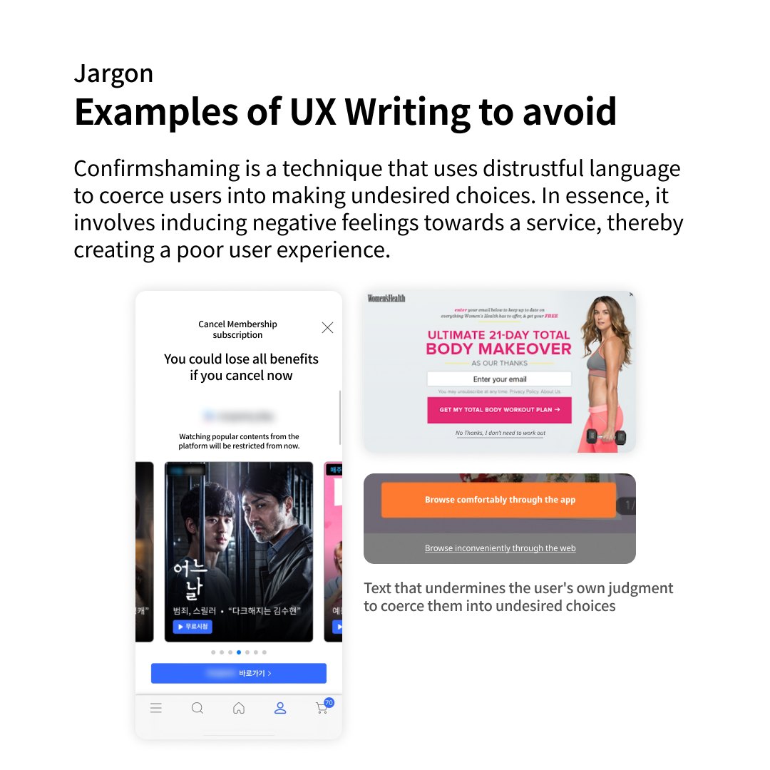 A Signpost of Key UXUI:  Accurate UX Writing