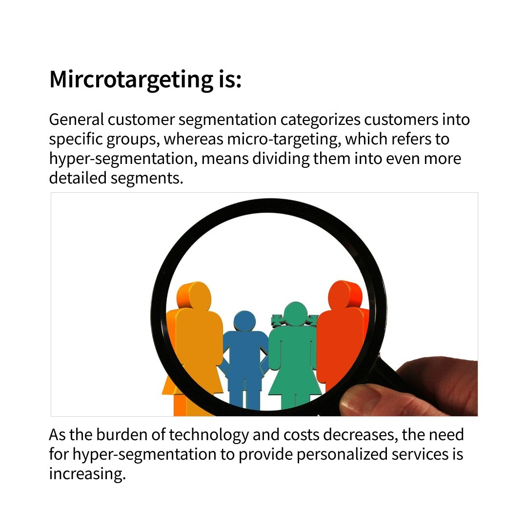 Microtargeting:  How to target customers