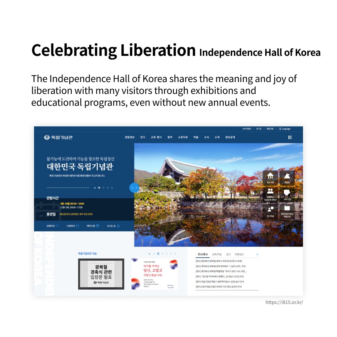 79th Liberation Anniversary:  Restoration of Korea