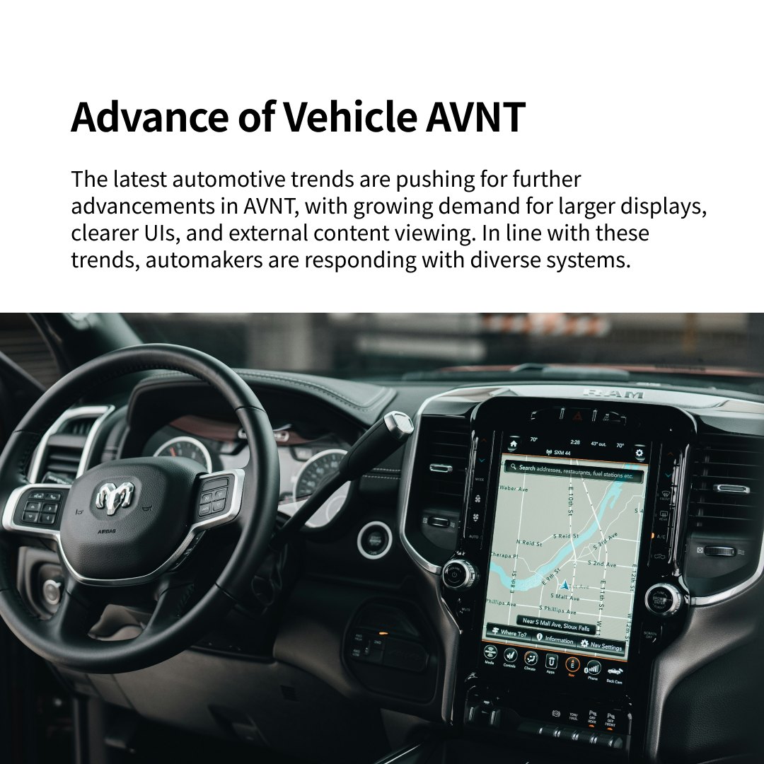 A way to drive entertained:  Vehicle AVNT UX