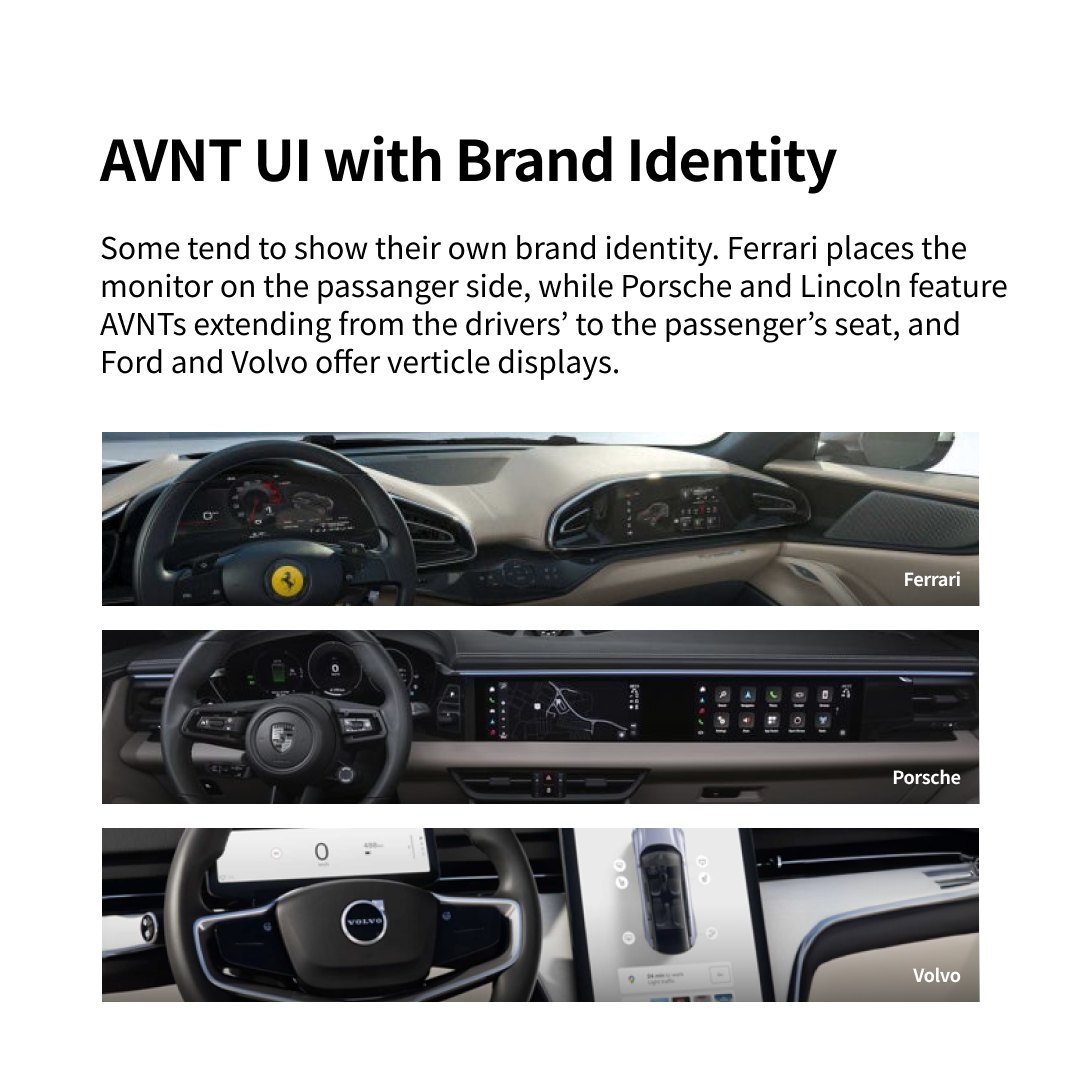 A way to drive entertained:  Vehicle AVNT UX