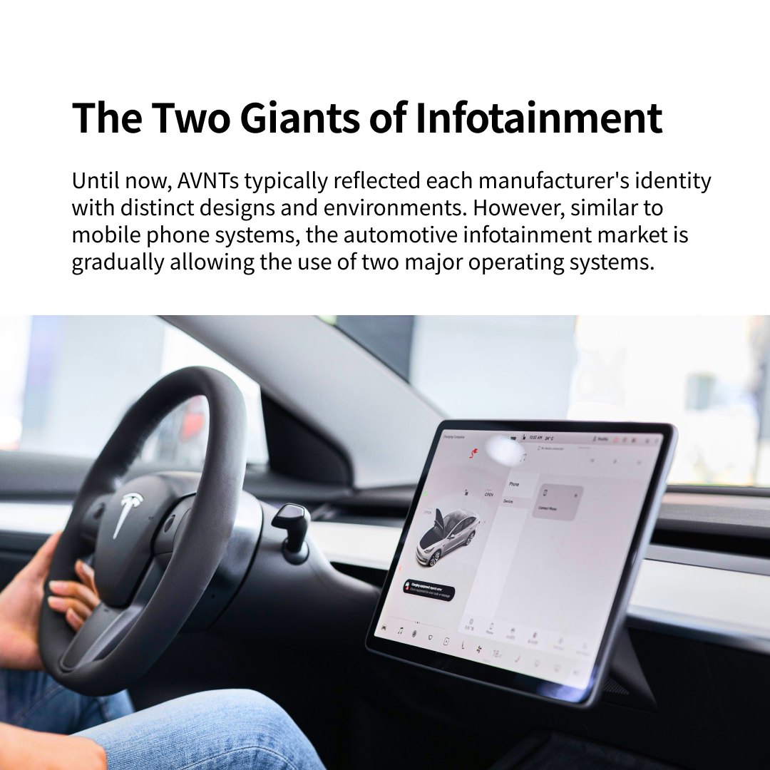 Two Main Infotainment System:  Apply Carplay VS Android Auto