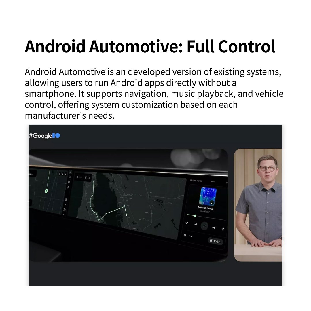 Two Main Infotainment System:  Apply Carplay VS Android Auto
